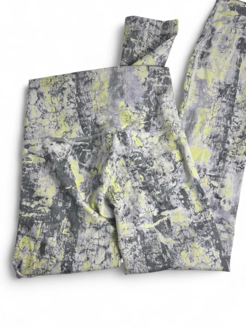lululemon athletica Gray & Yellow Patterned Leggings